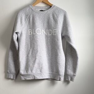 Brunette The Label Heather Gray BLONDE Crewneck
